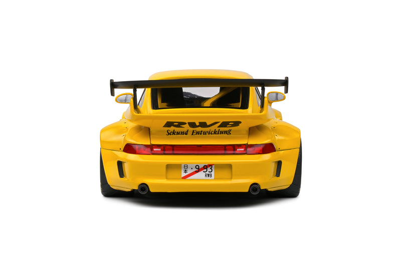 Laad de afbeelding in de Gallery-viewer, PORSCHE RWB BODYKIT MIDAS GEEL 2023 SOLIDO 1:18
