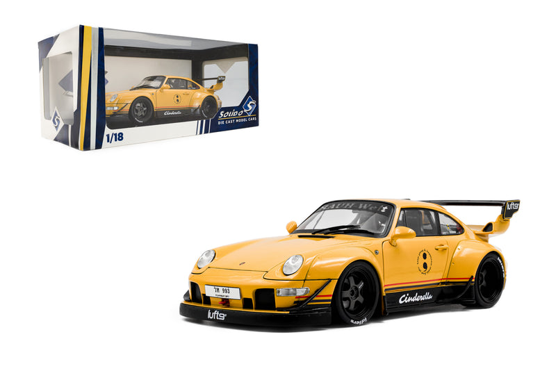 Chargez l'image dans la visionneuse de la galerie, PORSCHE RWB BODYKIT CINDERELLA JAUNE 2020 SOLIDO 1:18
