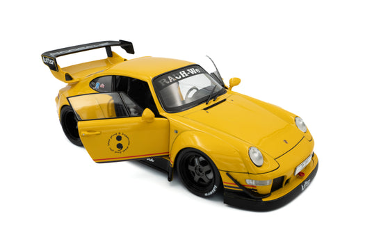 PORSCHE RWB BODYKIT CINDERELLA JAUNE 2020 SOLIDO 1:18
