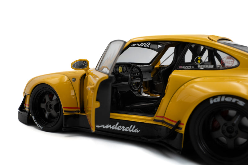 Chargez l'image dans la visionneuse de la galerie, PORSCHE RWB BODYKIT CINDERELLA JAUNE 2020 SOLIDO 1:18
