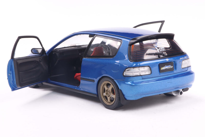 Load image into Gallery viewer, HONDA CIVIC (EG6) SOLIDO WORKS COBALT BLUE PEARL 1991 SOLIDO 1:18
