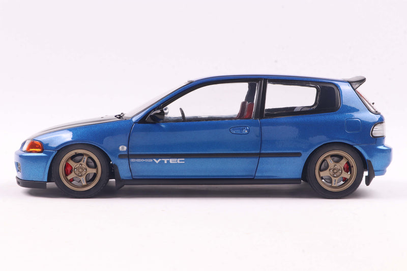 Load image into Gallery viewer, HONDA CIVIC (EG6) SOLIDO WORKS COBALT BLUE PEARL 1991 SOLIDO 1:18
