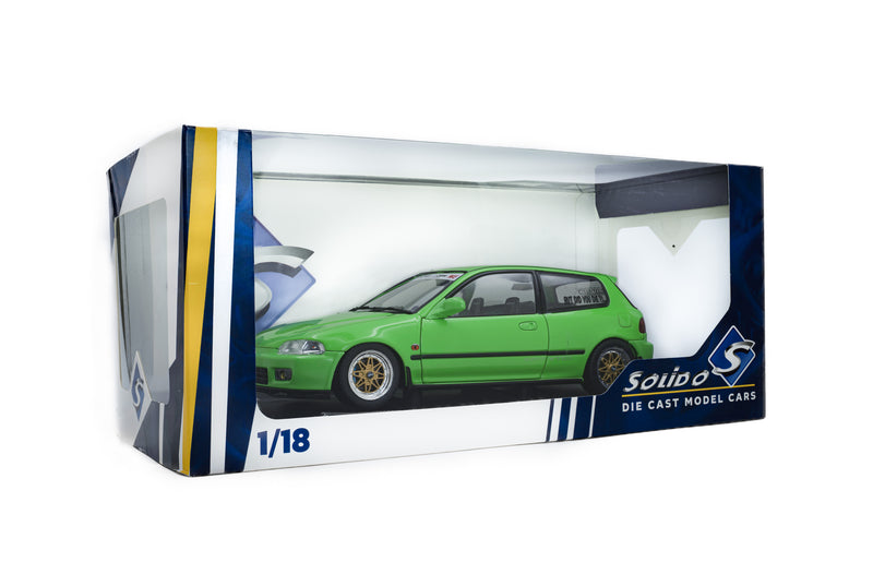 Chargez l'image dans la visionneuse de la galerie, HONDA CIVIC (EG6) SOLIDO WORKS NEON VERT 1991 SOLIDO 1:18
