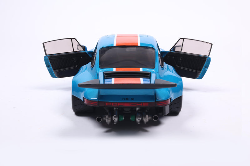 Load image into Gallery viewer, Porsche KS-R BY KHYZYL SALEEM METALLIC BLUE RACER 2026 SOLIDO 1:18
