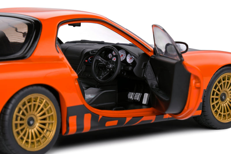 Load image into Gallery viewer, MAZDA RX7 FD3RS SOLIDO WORKS ORANGE 1999 SOLIDO 1:18
