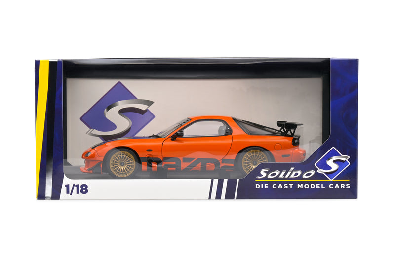 Load image into Gallery viewer, MAZDA RX7 FD3RS SOLIDO WORKS ORANGE 1999 SOLIDO 1:18
