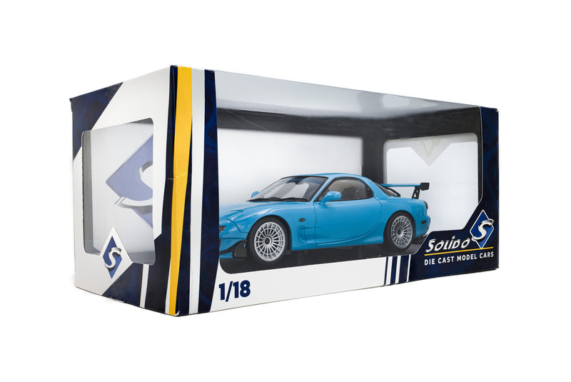 Load image into Gallery viewer, MAZDA RX7 FD3RS SOLIDO WORKS BLUE 1999 SOLIDO 1:18
