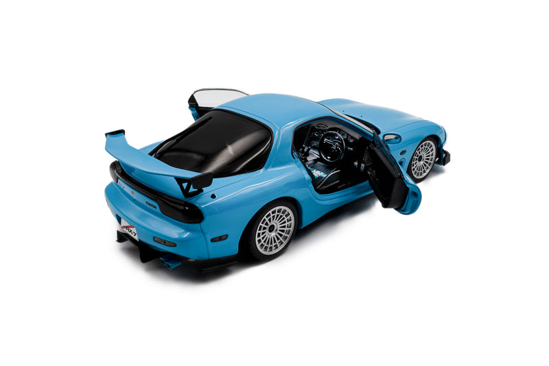 Load image into Gallery viewer, MAZDA RX7 FD3RS SOLIDO WORKS BLUE 1999 SOLIDO 1:18
