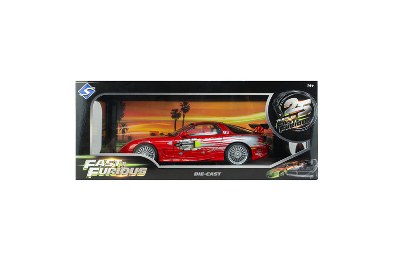 Load image into Gallery viewer, MAZDA RX7 FD3RS FAST&amp;FURIOUS 1 DOM SOLIDO 1:18
