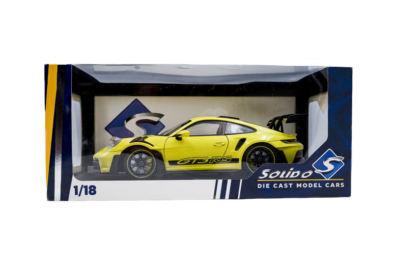 Load image into Gallery viewer, PORSCHE 911 GT3 RS SOLIDO WORKS NEON LIME 2024 SOLIDO 1:18
