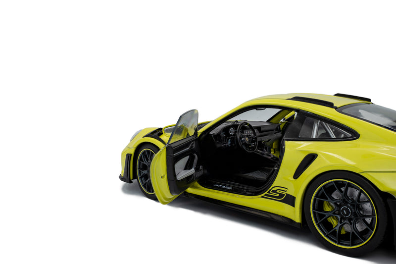 Load image into Gallery viewer, PORSCHE 911 GT3 RS SOLIDO WORKS NEON LIME 2024 SOLIDO 1:18
