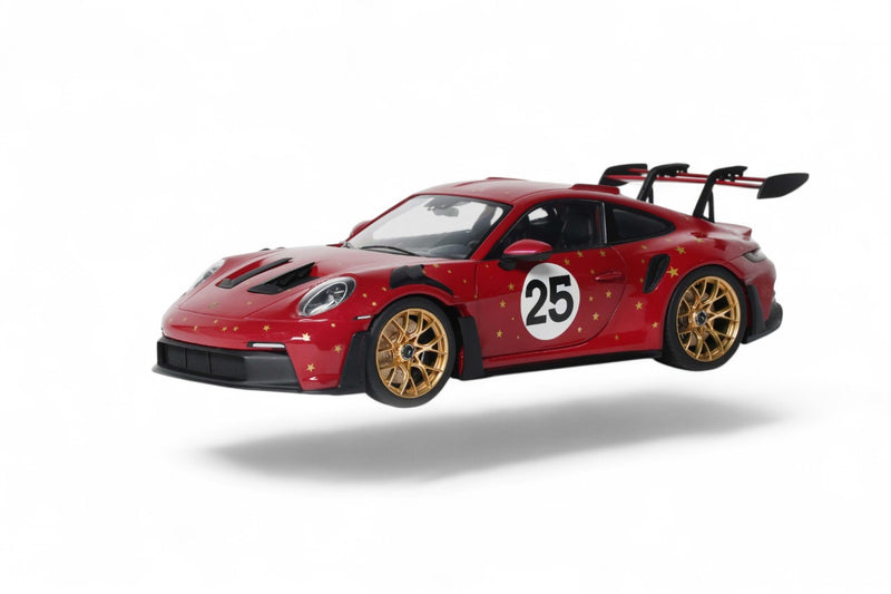 Laad de afbeelding in de Gallery-viewer, PORSCHE 911 (992) GT3 RS KERSTEDITIE #25 ROOD 2026 SOLIDO 1:18
