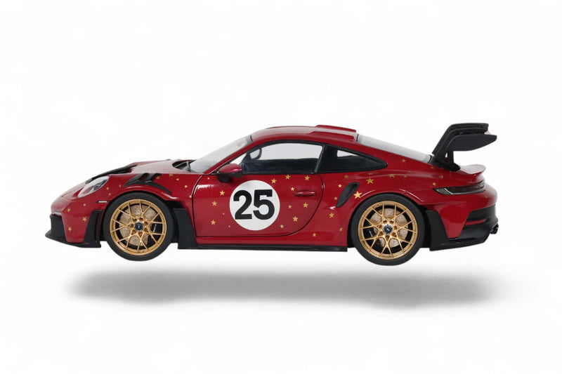 Laad de afbeelding in de Gallery-viewer, PORSCHE 911 (992) GT3 RS KERSTEDITIE #25 ROOD 2026 SOLIDO 1:18
