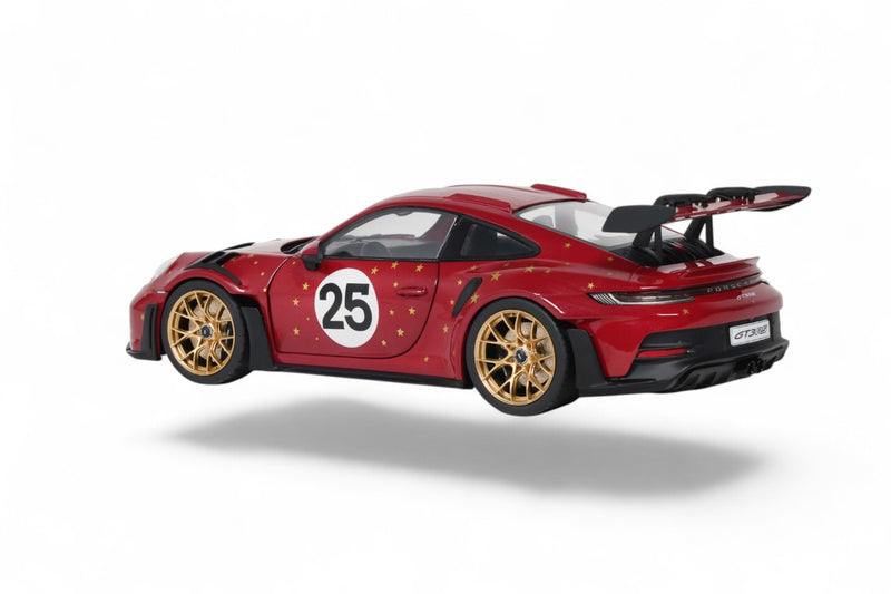 Laad de afbeelding in de Gallery-viewer, PORSCHE 911 (992) GT3 RS KERSTEDITIE #25 ROOD 2026 SOLIDO 1:18
