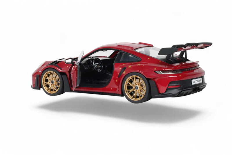 Laad de afbeelding in de Gallery-viewer, PORSCHE 911 (992) GT3 RS KERSTEDITIE #25 ROOD 2026 SOLIDO 1:18
