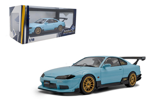 NISSAN SILVIA (S15) SPEC-R AERO SOLIDO WORKS BLEU 1999 SOLIDO 1:18