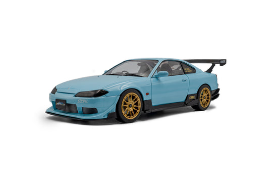 NISSAN SILVIA (S15) SPEC-R AERO SOLIDO WORKS BLEU 1999 SOLIDO 1:18