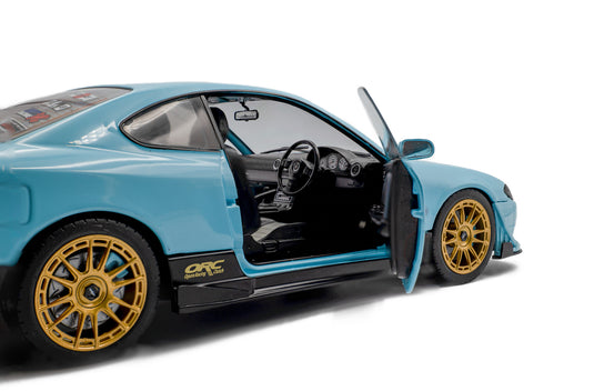 NISSAN SILVIA (S15) SPEC-R AERO SOLIDO WORKS BLEU 1999 SOLIDO 1:18