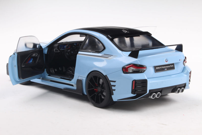 Load image into Gallery viewer, Bmw M2 (G87) PERFORMANCE PARTS ZANDVOORT BLUE 2024 SOLIDO 1:18
