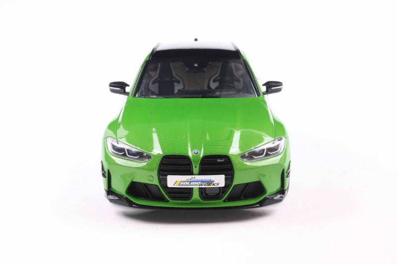 Load image into Gallery viewer, Bmw M3 TOURING WITH PERFORMANCE PARTS GREEN METALLIC 2024 SOLIDO 1:18
