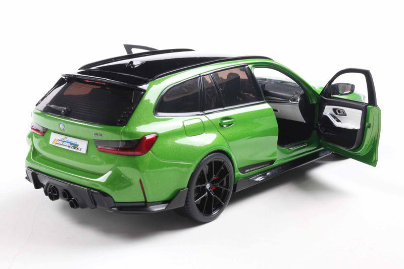 Load image into Gallery viewer, Bmw M3 TOURING WITH PERFORMANCE PARTS GREEN METALLIC 2024 SOLIDO 1:18
