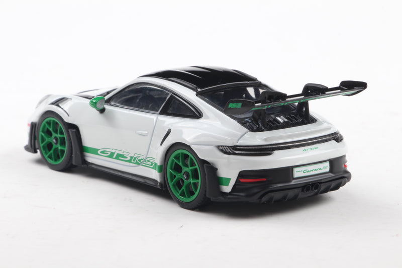 Load image into Gallery viewer, Porsche 911 (992) GT3 RS TRIBUTE TO CARRERA RS PACKAGE WHITE W/GREEN 2023 SOLIDO 1:43
