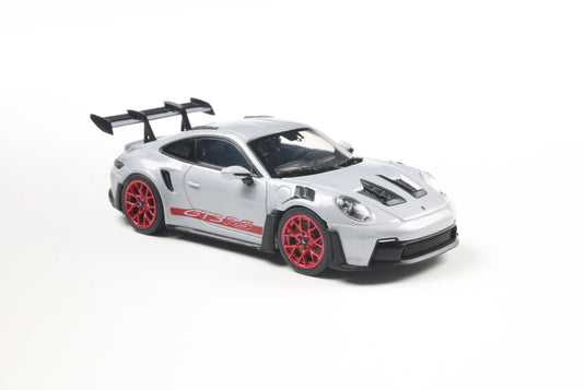 Porsche 911 (992) GT3 RS ICE GREY METALLIC W/PYRO RED 2023 SOLIDO 1:43