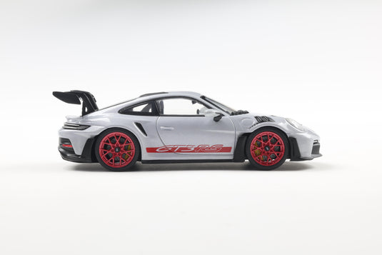 Porsche 911 (992) GT3 RS ICE GREY METALLIC W/PYRO RED 2023 SOLIDO 1:43