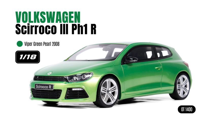 Load image into Gallery viewer, VOLKSWAGEN SCIROCCO 3 PH.1 R VIPER GREEN PEARL 2008 OTTOmobile 1:18
