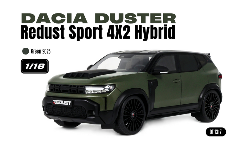 Load image into Gallery viewer, DACIA DUSTER REDUST SPORT 4X2 HYBRID GREEN 2025 OTTOmobile 1:18
