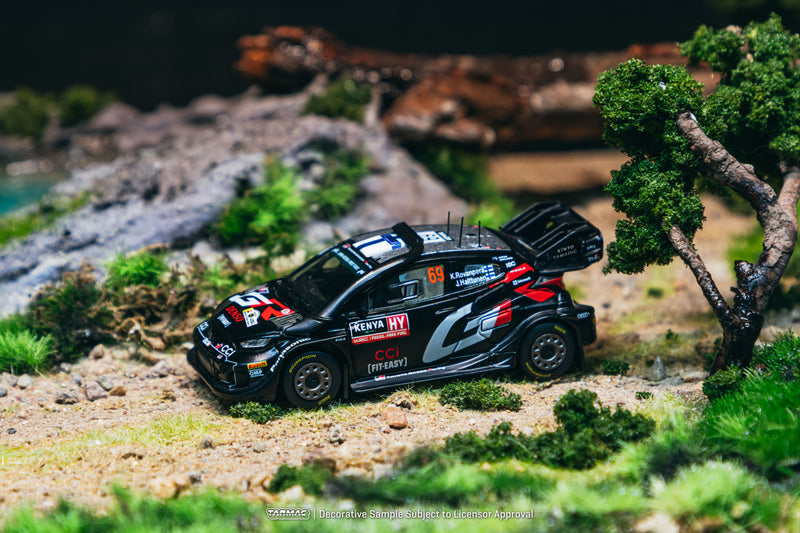 Chargez l'image dans la visionneuse de la galerie, TOYOTA YARIS GR RALLY1 HYBRID #69 KALLE ROVANPERA SAFARI RALLY KENYAWINNER 2024 TARMAC WORKS 1:64
