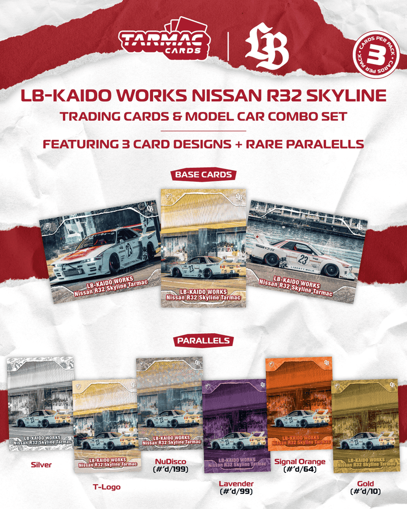 Load image into Gallery viewer, NISSAN SKYLINE (R32) LB - KAIDO WORKS TARMAC 2026 TARMAC WORKS 1:64
