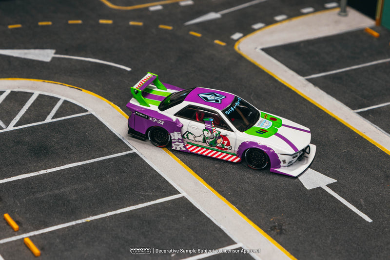 Chargez l'image dans la visionneuse de la galerie, ‼️ÉDITION LIMITÉE‼️ NISSAN R32 SKYLINE LB-KAIDO WORKS *ÉDITION BUZZ L'ÉCLAIR* TARMAC WORKS 1:64
