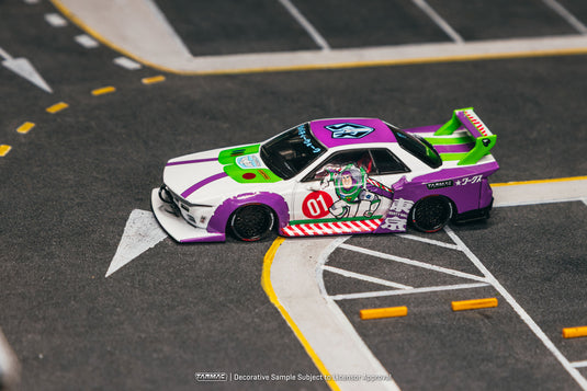 ‼️ÉDITION LIMITÉE‼️ NISSAN R32 SKYLINE LB-KAIDO WORKS *ÉDITION BUZZ L'ÉCLAIR* TARMAC WORKS 1:64