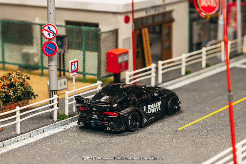 Load image into Gallery viewer, TOYOTA SUPRA (A90) LB -WORKS BLACK 2025 TARMAC WORKS 1:64
