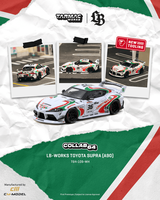TOYOTA SUPRA (A90) LB -WORKS CASTROL TRIBUTE 2024 TARMAC WORKS 1:64