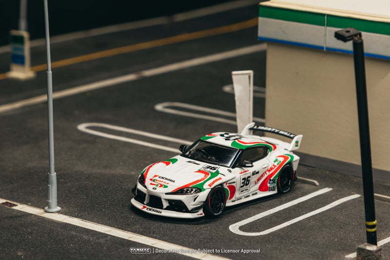 Chargez l'image dans la visionneuse de la galerie, TOYOTA SUPRA (A90) LB -WORKS CASTROL TRIBUTE 2024 TARMAC WORKS 1:64
