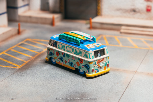 VOLKSWAGEN TRANSPORTER T1 PANEL VAN LILO & STITCH 2025 TARMAC WORKS 1:64