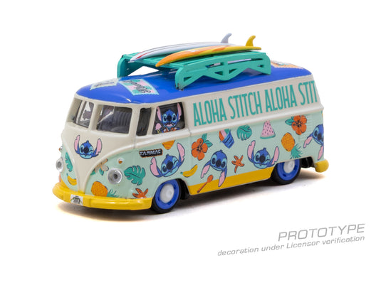 VOLKSWAGEN TRANSPORTER T1 PANEL VAN LILO & STITCH 2025 TARMAC WORKS 1:64