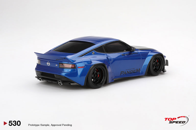 Load image into Gallery viewer, Nissan Z (RZ34) PANDEM SEIRAN BLUE 2024 TOP SPEED 1:18
