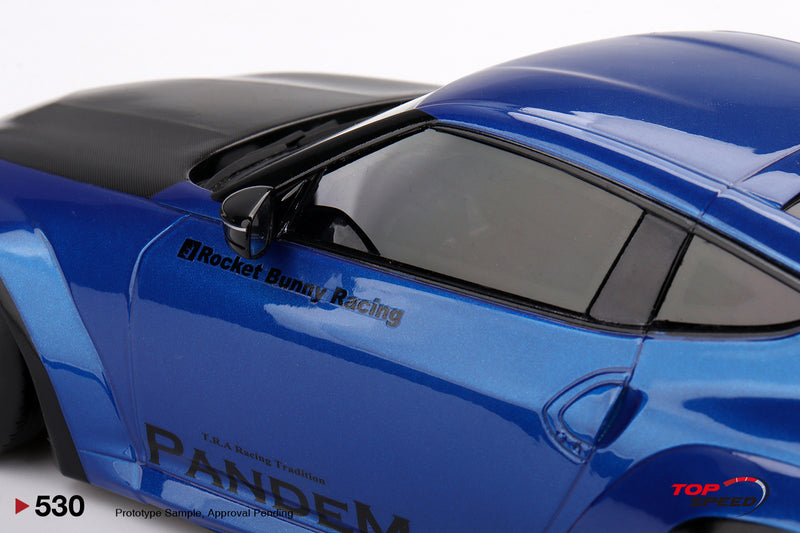 Load image into Gallery viewer, Nissan Z (RZ34) PANDEM SEIRAN BLUE 2024 TOP SPEED 1:18
