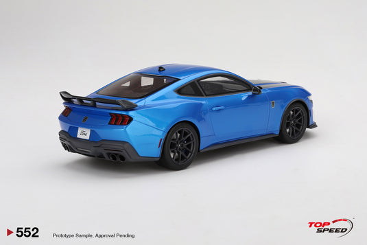 Ford MUSTANG DARK HORSE GRABBER BLUE 2024 TOP SPEED 1:18