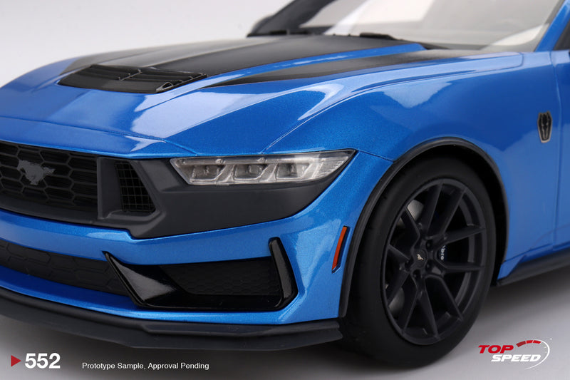 Load image into Gallery viewer, Ford MUSTANG DARK HORSE GRABBER BLUE 2024 TOP SPEED 1:18
