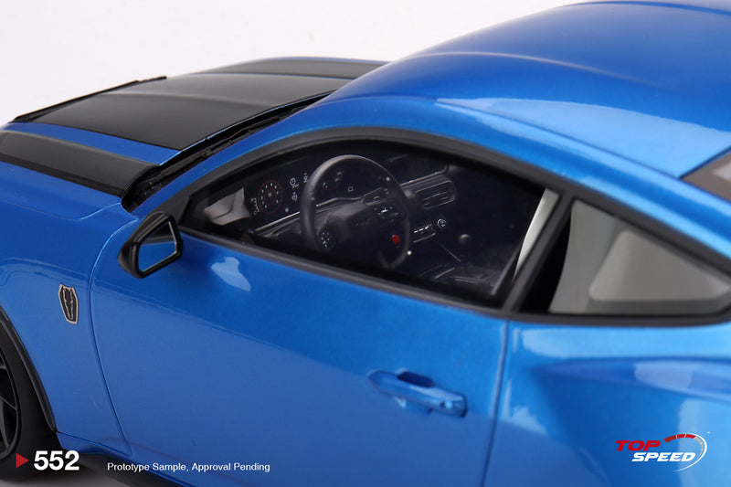 Load image into Gallery viewer, Ford MUSTANG DARK HORSE GRABBER BLUE 2024 TOP SPEED 1:18
