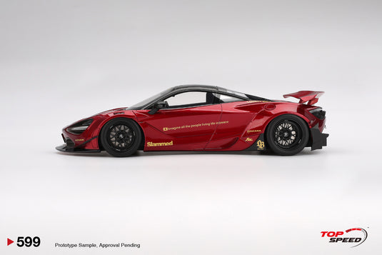 McLaren 720S LB-WORKS GEM RED 2024 TOP SPEED 1:18