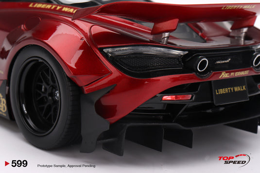 McLaren 720S LB-WORKS GEM RED 2024 TOP SPEED 1:18