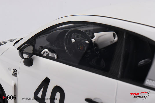 Fiat ABARTH 595 LB-WORKS X ABAS WORKS GARA WHITE 2024 TOP SPEED 1:18