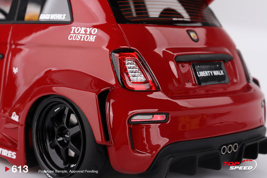 Fiat ABARTH 595 LB-WORKS X ABAS RED 2024 TOP SPEED 1:18