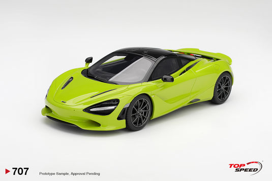 MCLAREN 750S LIME GROEN 2025 TOP SPEED 1:18