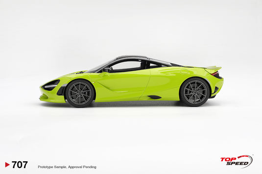 MCLAREN 750S LIME GROEN 2025 TOP SPEED 1:18
